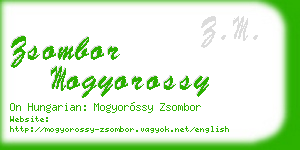 zsombor mogyorossy business card